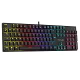 SWITCHS ROUGES RÉACTIFS : Prenez l'avantage avec ce clavier mecanique équipé de switchs linéaires rouges conçus pour offrir des frappes rapides, fluides et précises. Chaque pression est enregistrée instantanément pour améliorer votre réactivité dans les moments décisifs. Ce clavier mécanique filaire est parfait pour les joueurs qui recherchent vitesse, confort et performances dans tous leurs jeux.