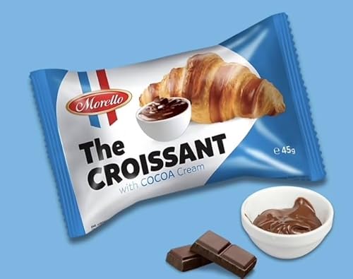Morello The Croissant with Cocoa Cream Filling, French Style Pastry,