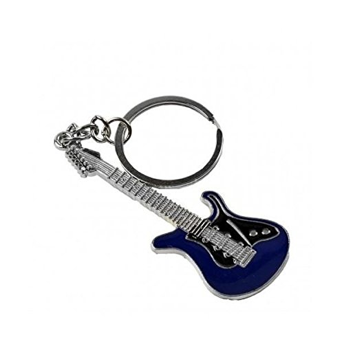 Kit Com 12 Chaveiros Em Metal Formato Guitarra