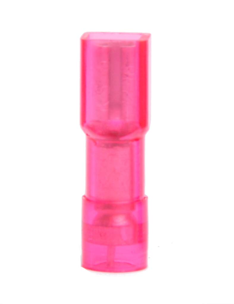 22-18 AWG 3-pc Fully Insulated Nylon Oval Jacket .187 Female Quick Disconnect (100/Pkg.)