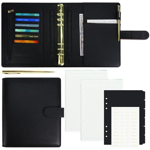 Classeur A5 rechargeable 6 anneaux avec intercalaires papier