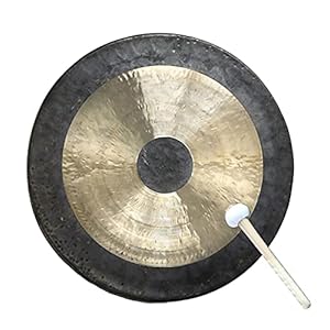 Tam gong klankschaal kleine klankschaal school azië deko hu dezhou gong kinderspeelgoed muziekinstrument inclusief houten/katoenen klossen,18cm