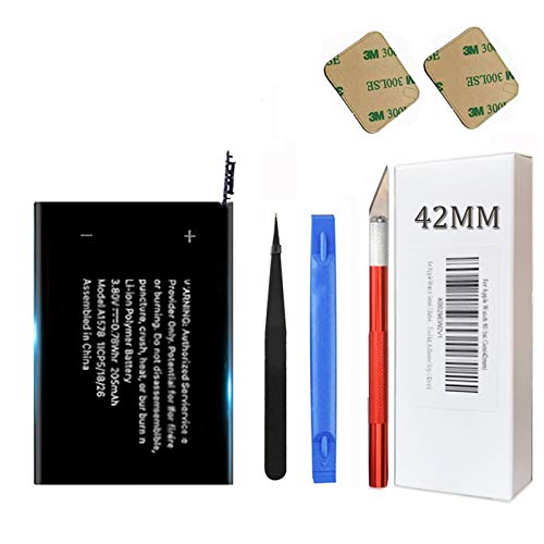 Original for Apple Watch Series 1 Battery Replacement A1803 and (1st Generation) A1554, with Complete Repair Tool kit, Adhesive Strip (42mm)