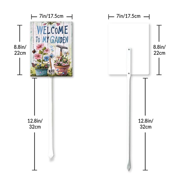 Amazon.com : LERJIMUX Welcome To My Garden Sign with Stake