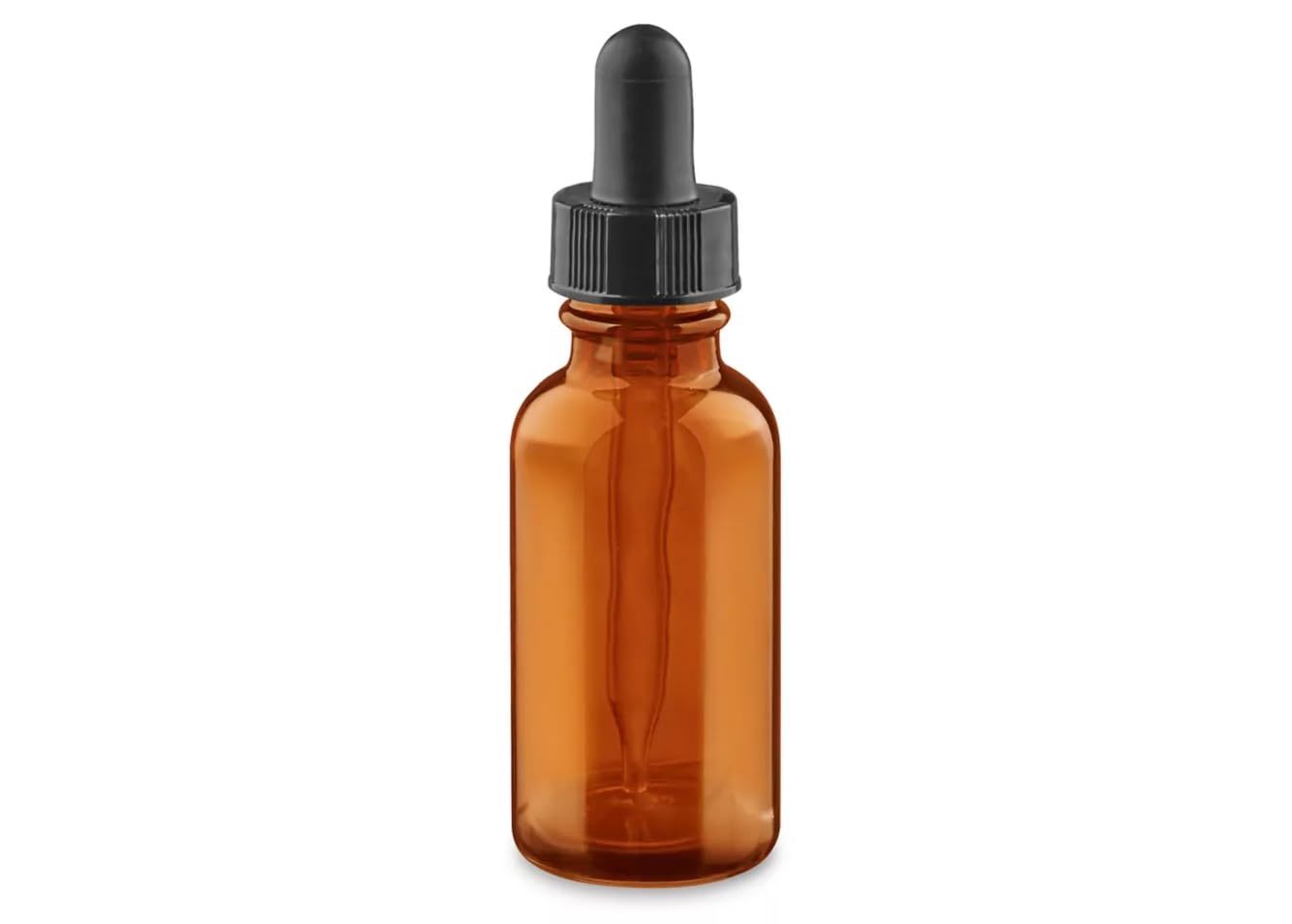 United Scientific™ 2oz (60mL) Leakproof Flint Glass Dropper Bottles, Amber Glass, Pack of 12