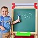 JOYOOSS Easel for Kids Art Easel Kids Easels for Toddlers,Wooden Kid Easel with Paper Roll - Adjustable Magnetic Double Sided Kids Dry Erase Board, Birthday Gifts for 1-12 Year Old Girls or Boys Blue