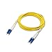 Cable Matters Plenum Rated Duplex OS2 Single Mode Fiber Optic Patch Cable - 2m / 6.6ft, LC to LC UPC 9/125 OFNP OS2 Fiber Optic Cable