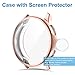 EZCO 3-Pack Screen Protector Compatible with Samsung Galaxy Watch Active 2 40mm 44mm (Not for Galaxy Watch 4), Plated Soft TPU Case Full Coverage Screen Protective Cover Bumper for Active 2 Watch