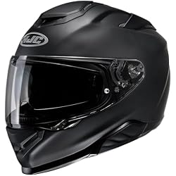 HJC Helmets (エイチジェイシーヘルメット) Motorcycle Helmet Full-face with Built-in Sun Visor Ventilation Removable Interior Compatible with Intercom SMART HJC RPHA 71 Solid JHH244 MATTE BLACK
