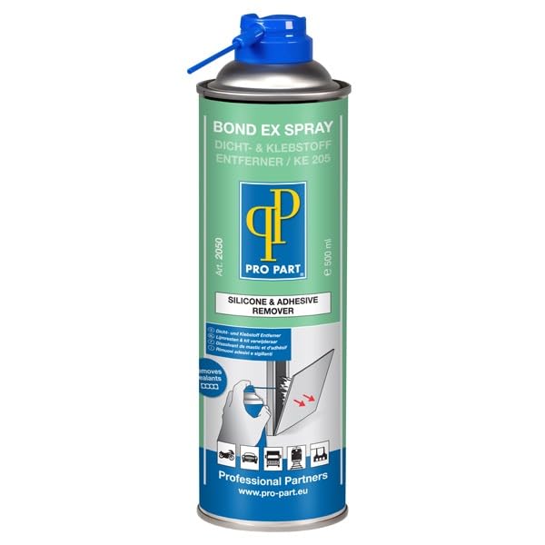 Pro Part® Klebstoffentferner Spray 3x500ml – löst Klebereste & Dichtmassen, greift keine Oberflächen an, Klebereste Entferner Auto Fensterrahmen Kunststoff – Made in EU