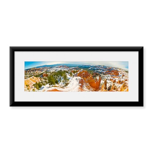 Snapshots of the Past Rock formations in a canyon, Bryce Canyon, Bryce Canyon National Park, Red Rock Country, Utah, USA by Craig D. Wood, Photography Print, Country, Unframed 36x12