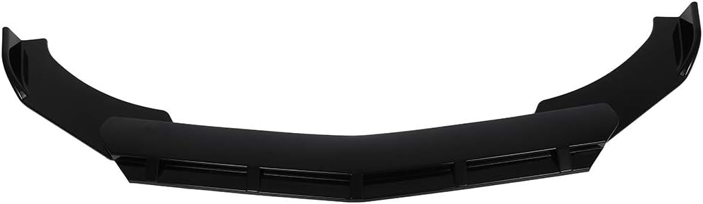 SCITOO 3PCS Front Bumper Lip Compatible Universal Front Lip Spoiler Glossy Black (PP) Plastic Air Dam