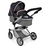 Cochecito para Muñecas - Bayer Chic 2000 Cochecito Muñecas 2en1 Mika | Manillar Regulable 47-80 cm