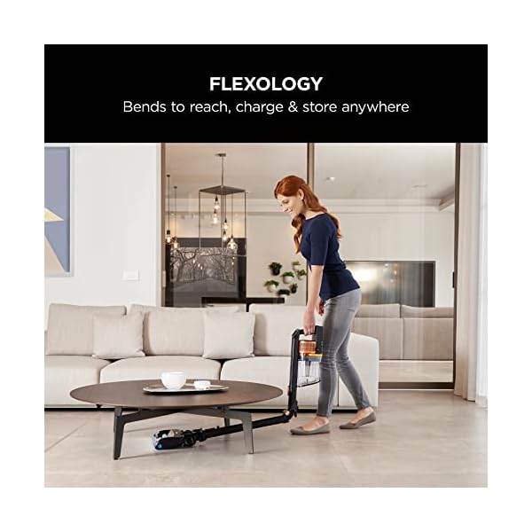 Shark Cordless Stick Vacuum Cleaner with Anti Hair Wrap, 60 Minute Run Time Battery, Flexible DuoClean Vacuum Cleaner with Multi-Surface & Crevice Tools, Black & Copper IZ300UK