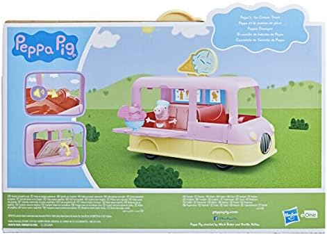 Peppa Pig Peppas Adventures Peppas Ice Cream Van Vehicle Pre-school Toy, Speech and Sounds, Ages 3 and Up