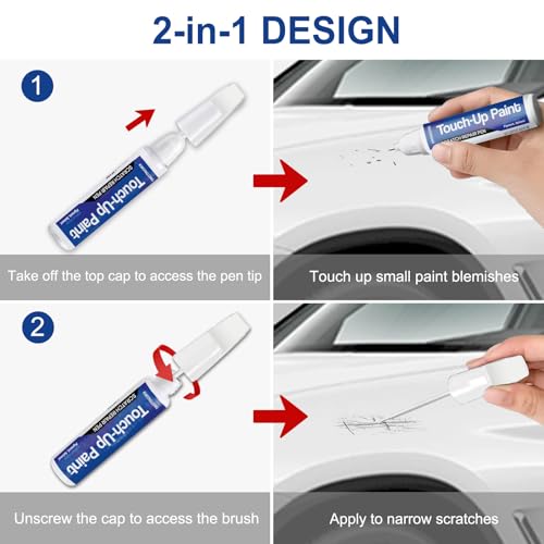 Majestic Black Pearl NH-893P Touch Up Paint Pen Compatible with Acura MDX A-Spec RDX Car Paint Scratch Repair Kit by KWONGLONG - Image 3