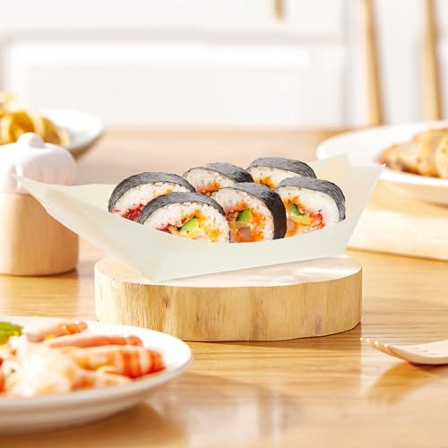 50 platos desechables de sushi 8 pulgadas miniatura 5