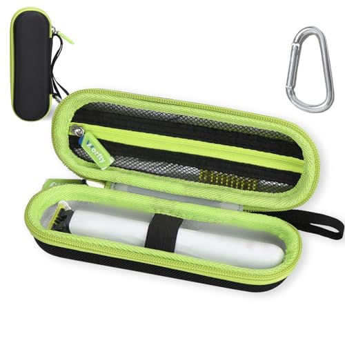 Worfty Capa para aparador de corpo íntimo púbico e pessoal OneBlade modelo QP1924/70, bolsa protetora à prova d'água para barbeador QP1924/70 (preto)