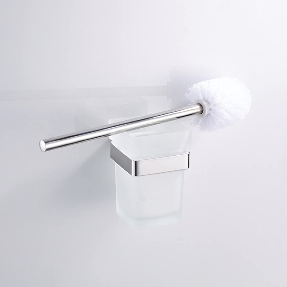 Set de Accesorios de baño, toallero Cromado, Barra, Gancho para Bata, pañuelo para estantería, Soporte para Cepillo de Dientes, Accesorios de baño