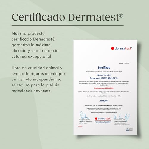 Satin Naturel Gel de Aloe Vera Bio 200 ml – 100% Vegano & Cosmética Natural - Gel de Aloe Vera Concentrado - Con Ácido Hialurónico & Pantenol - After Sun & Cuidado Hidratante Rostro, Cuerpo y Cabello - imagen 8