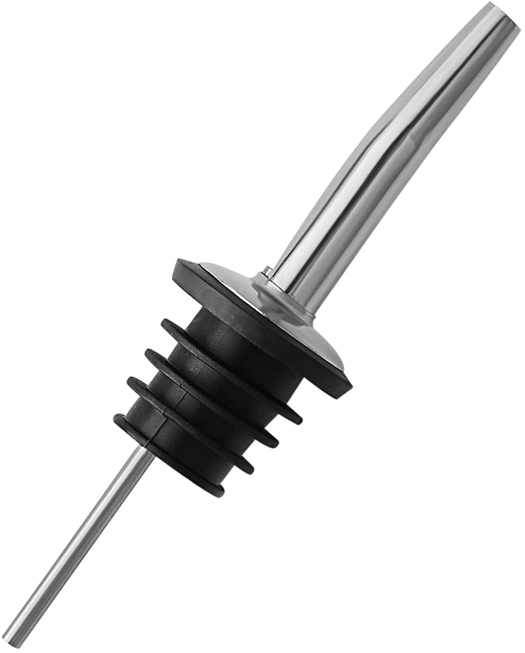 Vertedor de vino 1/3/5PCS Licor de acero inoxidable Spirit Pourer Flow Botella de vino Verter Caño Tapón de vino Cocina Comedor Restaurantes Herramientas Vino Cóctel Dispensador Inicio Bar Herramien