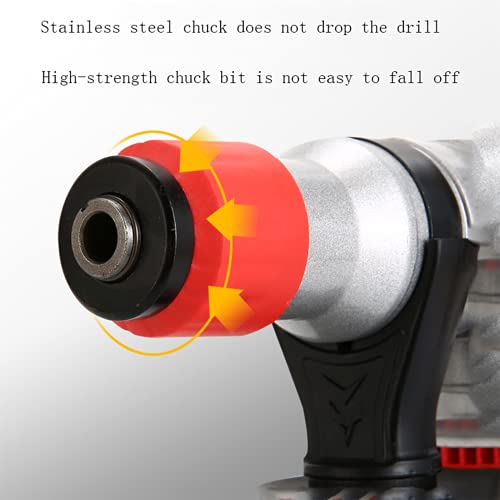 SXTYMV Bohrhämmer Schlagbohrmaschine Abbruchhammer Hammerbohrer Elektrohammer Elektrobohrer Elektrobohrer Multifunktions-Schlagbohrer Haushalt Professionelles Betonwerkzeug für Industriezwecke – Bild 7