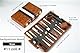 Backgammon Set 11 Klassisches Back Gammon Koffer Baggamon Spiel für Erwachsene Kinder (Braun-11 Zoll)
