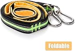 Elsjoy 3-Step Boat Rope Ladder, Folding Boarding Ladder for Boat, Marine Rope Ladder for Inflatable Boat, Kayak, Motorboat, Canoeing