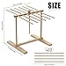 AIXIMA Nudelständer Aus Holz, Trocknender Nudelständer, Nudelregal, Faltbarer Nudeltrockner Aus Holz Mit Übertragungsstange Und 12 Stäben, Wiederverwendbar Nudelständer