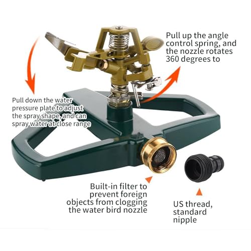 Arroseur à eau par aspersion durable pour une irrigation précise du jardin - 8