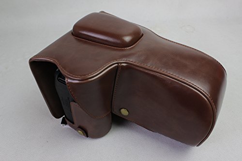 6D Mark Ii Leather Case, Bolinus Handmade Pu Leather Fullbody Camera Case Bag Cover For Canon Eos 6D Mark Ii With 24-105Mm Lens Bottom Opening Version + Neck Strap + Mini Storage Bag - Coffee #TOP1