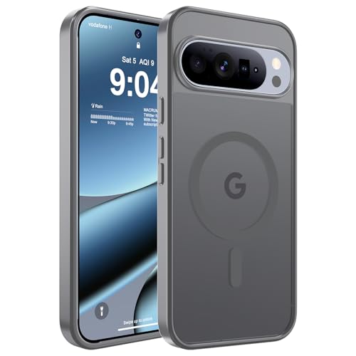 WRJ �}�O�l�b�g�}�b�g�P�[�X Google Pixel 10/10 Pro 6.3�C���`�p [Magsafe�Ή�] [�~���^���[�O���[�h�̗����ی�] �X���������� �w��h�~ �ϏՌ��ی�P�[�X - �O���[