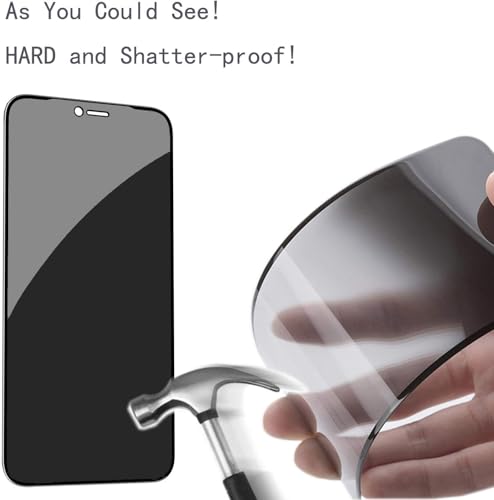 Image of OHAYO Privacy Tempered Glass Screen Protector Compatible with iPhone 12 Pro Max - 9H Anti-Spy Protection, HD Clear View, Bubble-Free Installation, Scratch Resistant, Case-Friendly Fit