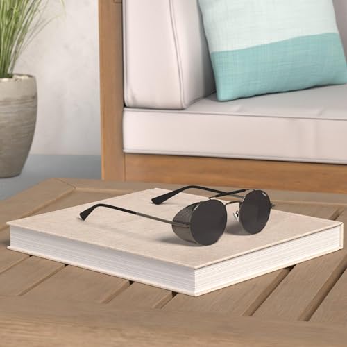 ANDOILT Steampunk Style Round Sunglasses for Men Women Vintage Retro Eyewear Matel Frame UV400 Protection2