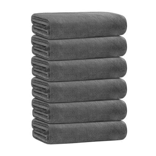 JML Microfiber Bath Towel Set, 6 Pack 30