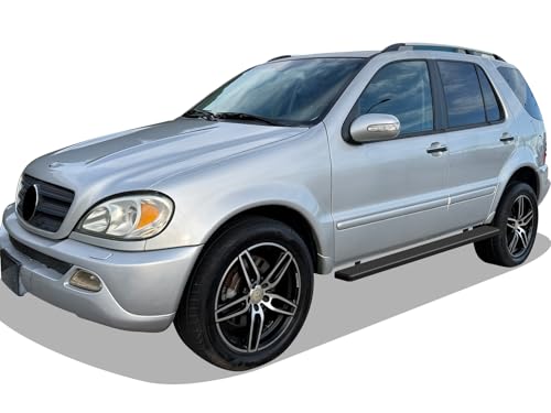 Estribos negros de acero inoxidable 6in para Mercedes-Benz ML-Class miniatura 2