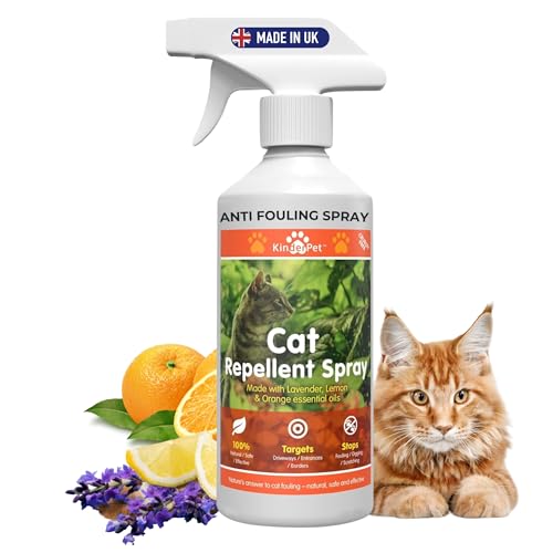 Cat Repellent Spray Stop Cats Anti Fouling Cat Deterrent Stop Fouling Pooping Peeing Urinating Scratching Lavender Lemon Orange 500ml Made in The UK