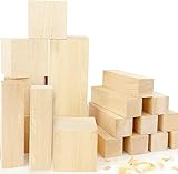 【Ein Muss für DIY Holzschnitzen】Die naturbelassenen Schnitzholz Rohlinge Blöcke sind ein perfektes Geschenk für alle DIY Enthusiasten. DIY kann Fantasie und Kreativität sehr gut anregen. Sie können sie in unendlich viele Figuren und verschiedene Muster, Tiere usw. Schnitzen. Sie sind einfach zu bemalen, färbungsfertig und lassen sich mit Spaß personalisieren, um einzigartige Handarbeiten und Andenken zu schaffen.