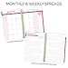 2020 Calendar Year Day Planner (January 2020 - December 2020) by bloom daily planners - 6” x 8.25” - Weekly/Monthly Agenda Organizer Book with Tabs & Flexible Soft Cover - White Cacti