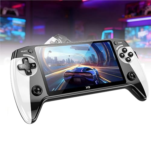 Portable Retro Game Console X9 Handheld Game Console, 5.5 Inch HD IPS Screen, 20000+ Built-in Games, 10+ Emulators, Supports TV Output & Gamepad, 5-Hour Battery Life(1 PCS)