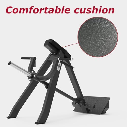 Image of Heavy-Duty Commercial T-Shaped Rowing Machine with Barbell Bar for Back Muscle Training, Chest-Supported Design, Exercise & Weight Training Equipment