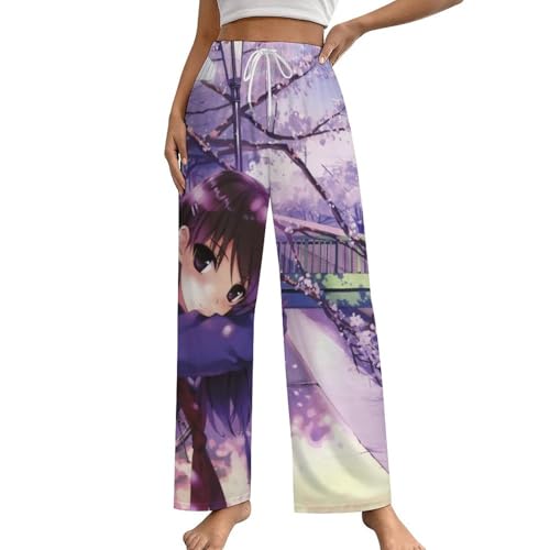 Bas de pyjama anime femme vêtement de nuit chaud taille S