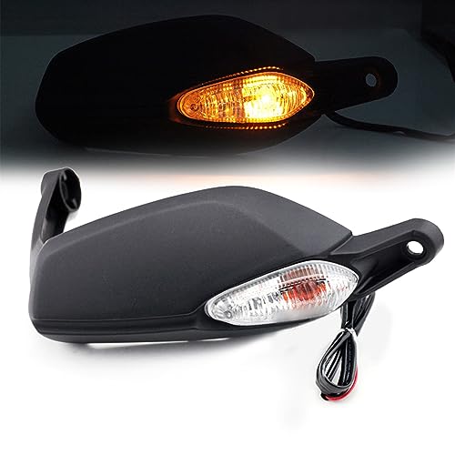 Protège-mains moto Ducati Hypermotard anti-vent et antichoc avec éclairage LED