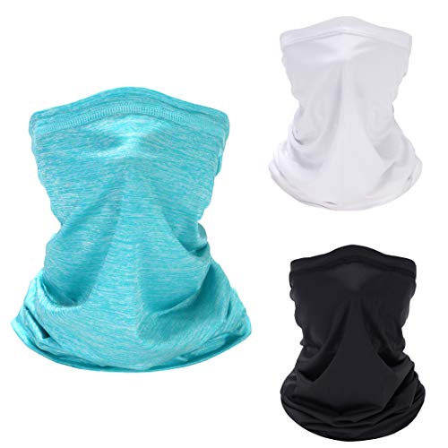 3 Pcs Balaclava Face Mask Summer Dust Sun UV Protection, Neck Gaiter Headwear