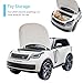 Towallmark 24V Officially Licensed Land Rover Ride On Car, 2-Seater w/Parent Remote Control, 3 Speeds, Wireless Music, Spring Suspension, LED Lights, Electric Car for Kids Ages 37-95 Month, White