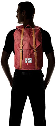 Image of Herschel Retreat Backpack, Winetasting Crosshatch /Tan Synthetic Leather, Classic 19.5L
