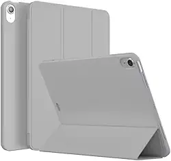 Capa Case para iPad Air 4 e iPad Air 5 Forro Aveludado com suporte para Pencil Auto Hibernação 10.9 Polegadas Premium (CINZA)