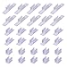 Outus Pen Holder Clip Adhesive 3 Sizes to Stick on Desk Computer Car Bulletin Board Clipboards Shopping Lists, 30 Pieces, White