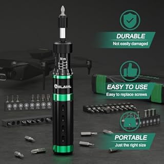 ALAIAL Cacciavite Dinamometrico, 1-6 NM, 1/4" Cacciavite Dinamometrico Regolabile, Chiavi Dinamometriche per Riparazione di Bici, Modellism