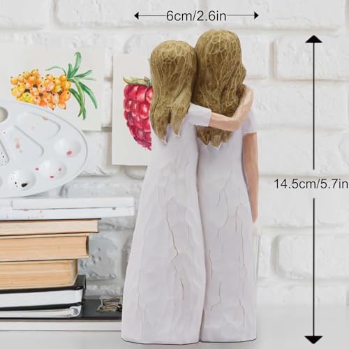 Figurita Decorativa de Madre e Hija en Resina miniatura 4